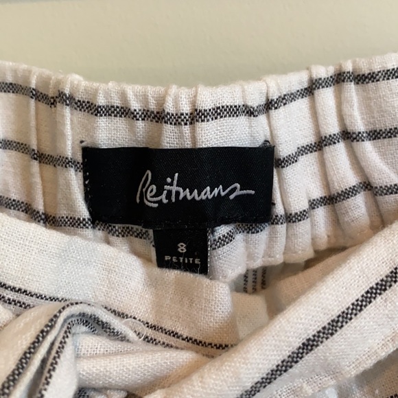 Wide-leg linen blend pants - Picture 2 of 3